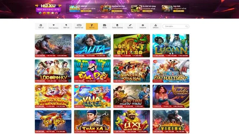 Danh mục các trò nổ hũ hot nhất tại Five88